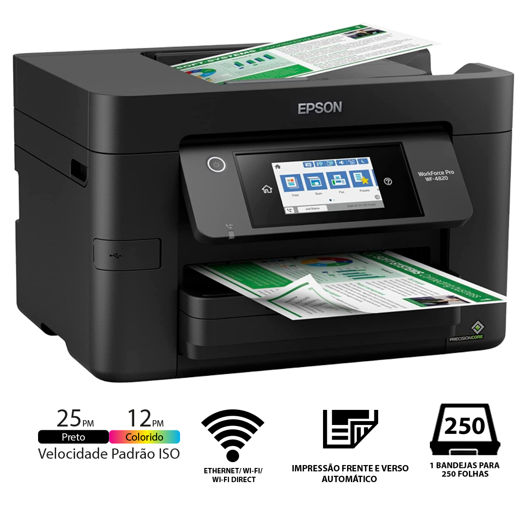 Epson WorkForce Pro WF-4820 | Com Bulk-ink