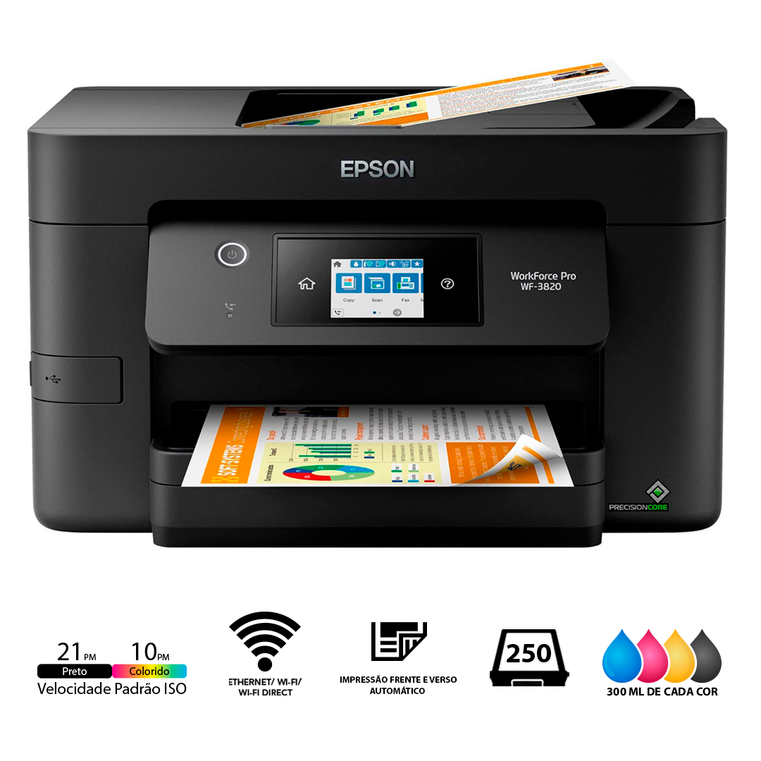 Epson WorkForce Pro WF-3820 | Com Bulk-ink